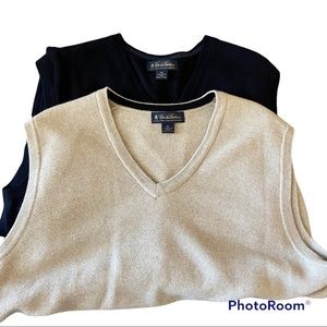 Brooks Brothers Merino Wool Sweater Vest Bundle Size: XL